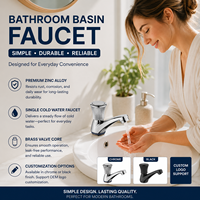 Robinet de lavabo monocommande en alliage de zinc, robuste, pour salle de bain, fabrication de robinets sur colonne