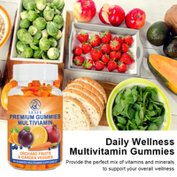 Supplément vitaminique naturel pour femmes Gummies de qualité supérieure Gummies multiviamin Orchard Fruits et légumes du jardin Gummies de qualité supérieure Bonbons