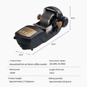 Tostador <span class=keywords><strong>de</strong></span> <span class=keywords><strong>Café</strong></span> Eléctrico Totalmente Automático, 1.5KW, Construcción <span class=keywords><strong>de</strong></span> Acero Inoxidable, Práctico Secador <span class=keywords><strong>de</strong></span> Granos Tipo Tambor <span class=keywords><strong>de</strong></span> Aire Caliente - Product Image 3