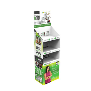Soporte de exhibición de piso comercial plegable de cartón suave personalizado para promoción minorista - Product Image 4