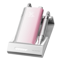 Beauty Pink Series Elektrische Maniküre-Maschine 60W Wiederaufladbar 35000RPM Bürstenloser Nagelschleifer E-File Nagelbohrmaschinen-Set