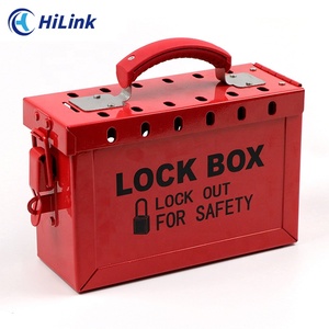 תיבת נעילה ניידת מפלדה של HiLink Safety LOTO לניהול קבוצתי בתעשייה, קיבולת 12/13 מנעולי תלייה, חריץ לחריץ מפתח, מאושרת על ידי OSHA 1 - Product Image 6