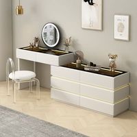 Moderne Kommoden Luxus Beliebte Große Make-up Tisch Eitelkeiten Tisch Hoch Brutto Luxus Schmink tisch Mit Spiegel