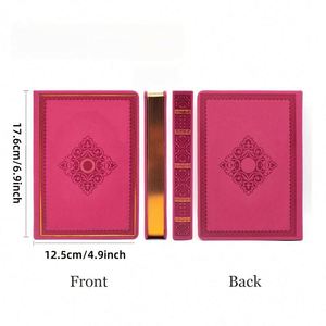 Elegant Travel Diary B6 Embossed Design Vintage Hardcover Leather <b>Journal</b> Inspired Lined Pages Gilded Edges 100 Sheets - Product Image 2