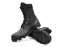 YUEMAI Bottes tactiques noires pour hommes en cuir et tige Oxford de haute qualité, personnalisables, en promotion