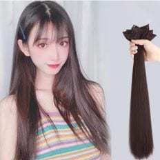 Extensiones de cabello con clip para mujer, tejido con pegamento ligero, hueso recto, estilos rizados, súper doble dibujado, hecho vietnamita - Product Image 1
