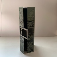 Vino personalizado Alcohol licor Tequila champán whisky vino Copa caja de regalo plegable cartón vino espumoso caja de embalaje