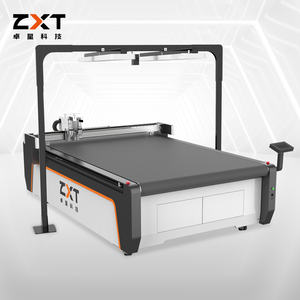 SmartCut: 40% Efficacité dans l'industrie de l'ameublement ZXT 1625 Système de caméra Coupeur à plat en PVC Machine de découpe à couteau oscillant - Product Image 1