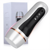 Masturbateur masculin numérique automatique vibrant, godet de masturbation à succion et serrage, sensations corporelles réalistes, effets sonores, USB