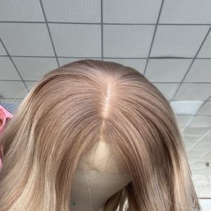 <span class=keywords><strong>Peluca</strong></span> de cabello humano de color <span class=keywords><strong>Sandy</strong></span> Balayage, gorra de lujo, <span class=keywords><strong>peluca</strong></span> Base de seda, cabello humano europeo virgen de lujo, pelucas médicas superiores de seda al por mayor - Product Image 4