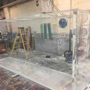 Superbe aquarium à cylindre rectangulaire intérieur/extérieur personnalisé Aquariums en plastique acrylique en fibre de verre Usine de corail pour la vie marine - Product Image 3