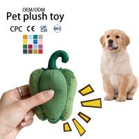 Jouet en peluche interactif en tissu durable pour animaux de compagnie, en forme de canne à sucre de Noël, avec son couineur, pour chiens et chats