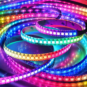 Striscia LED <span class=keywords><strong>RGB</strong></span> Indirizzabile Flessibile 5V 144 LED/m 12MM PCB WS2812B per Decorazione Moto e <span class=keywords><strong>Fari</strong></span> - Product Image 1