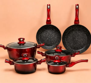 Fabricante Confiable en China de Ollas, Sartenes y Utensilios de Cocina de Aluminio Forjado Antiadherentes con Revestimiento de Granito - Product Image 3