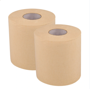 Bulk 100% Bamboe Weefsel Rollen Bamboe Papier Tissue 10 Rolls Luxe Bamboe 3ply Bruin Toiletpapier