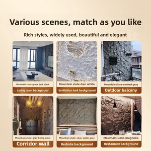Cổ phiếu có sẵn PU Mountain Rock Bảng điều chỉnh trọng lượng nhẹ Faux đá Veneer cho khách sạn tính năng tường - Product Image 2