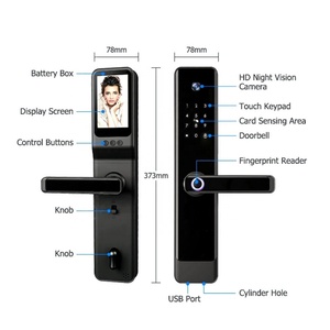 Tuya WIFI Photo Capture Video Intercom Biometric Electronic Home Door Lock APP Control Remotely for Home <b>Security</b> - Product Image 4