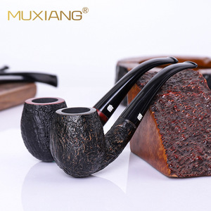 Muxiang Stone Wood Pipe Bent Type Multi Function Tobacco Pipe - Product Image 3