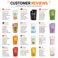 Sachets souples à bec verseur en plastique rechargeables pour liquides, 100ml, 200ml, 300ml, 400ml, 500ml, vente en gros