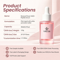 Sérum Visage Anti-Âge OEM au Collagène et Peptides NAD+ pour une Peau Rajeunie, Lifting, Éclat et Texture Radieuse