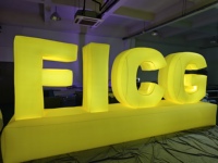 Mur publicitaire gonflable géant personnalisé avec logo LED pour la promotion d'expositions