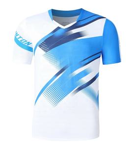 Logo kustom Jersey tenis dan pakaian Tenis Meja Badminton pendek seragam tim tenis pria pakaian olahraga nyaman - Product Image 3