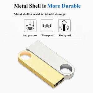 Custom Logo USB Flash Pen Drives Customizable Logo 8GB 16GB 32GB 64GB USB 3.0 Metal 128 GB U Disk <b>Memory</b> Card Memoria <b>Stick</b> - Product Image 5