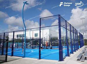 Estera de césped artificial para pista de Pádel barata, césped sintético para alfombra de Pádel azul y verde - Product Image 3