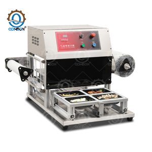 QDMECH Auto 110 Volts Máquina De Selagem De Bandeja De Tabletop Prep De Mapa De Espuma De Plástico Folha De Alumínio Máquina De Selagem De Bandeja - Product Image 1