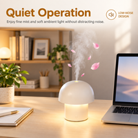 Diffuseur d'huiles essentielles en forme de champignon, aromathérapie, lampe d'ambiance LED USB, humidificateur d'air