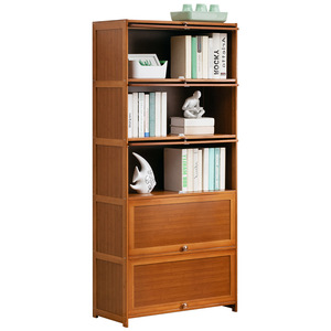 Estantería para el hogar, librero de pie, armario de almacenamiento con puertas, mueble de rejilla de varias capas para sala de estar - Product Image 5