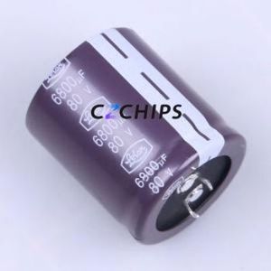 ตัวเก็บประจุแบบอิเล็กโทรไลต์อะลูมิเนียมแบบ Snap-in รุ่น LSG682M1K--A3540 ชนิด Through hole (THT) ขนาด D35xL40 มม. 6800uF 20% 80V 35 มม. - Product Image 1