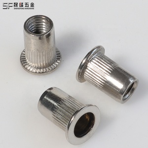 Tuerca remachable <span class=keywords><strong>de</strong></span> cabeza plana con cuerpo moleteado <span class=keywords><strong>y</strong></span> extremo abierto, <span class=keywords><strong>de</strong></span> acero inoxidable 304316A2A4, métrica/unidimensional M4M5M6M8M10M12, 1/4'' 5/16'' 3/8'' 1/2'' - Product Image 3