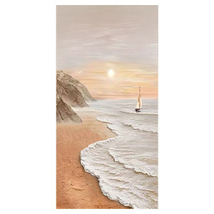 Hand Painted Oil Painting Creamy Style 3D Visual Effect Wabi Sabi Art For Entryway Living Room Hallway Decor - Product Image 4