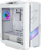 Gabinete para PC Gamer AORUS C601 GLASS ICE Blanco, Mediano, RGB, con Soporte E-ATX y Radiador Frontal de 420mm
