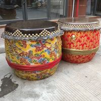 Tambour de danse du lion Wushu Kung Fu traditionnel chinois sur mesure, prix d'usine