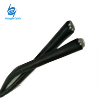 Cable de Aluminio Trenzado con Aislamiento XLPE, Cable de Alimentación Aéreo de Bajo Voltaje 2*25mm2