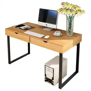 Groothandel Oem Home Kantoormeubilair Houten Eenvoudige Workstation Studie Tafel Computer Bureau Executive Bureau Met Lades