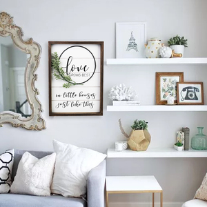 New Arrivals Custom Wooden Wall Hangings Decor Wood <b>Picture</b> <b>Frame</b> Farmhouse <b>Vintage</b> Home for Bedroom - Product Image 3