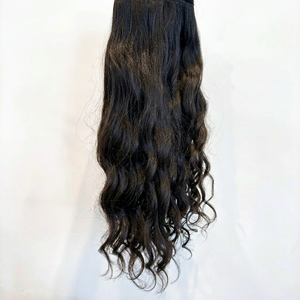Extensions de cheveux humains ondulés naturels de haute qualité, 24 pouces, double trame, 100% cheveux indiens bruts non traités, sans perte ni nœuds. - Product Image 1