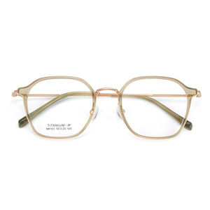 Monture de lunettes en titane IP M6103, rectangulaire, monture complète, unisexe, confortable, verres en acrylique, origine Danyang - Product Image 1