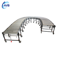 Expédition rapide Convoyeur à rouleaux orientable à 90 degrés et 180 degrés, hauteur réglable 450-650 mm/570-850 mm/750-1100 mm