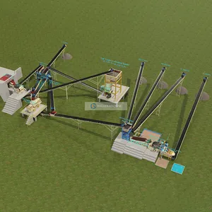 Basalt-Falle Andesit Rhyolit Diorit Granit Aggregat Produktionslinie Steinzerkleinerungsanlage Sandstein-Screening-Maschine