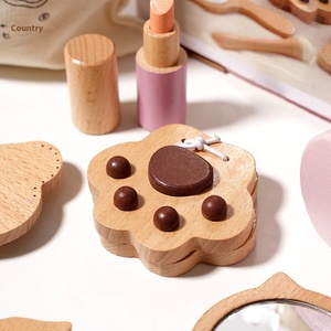 Educazione precoce finta gioco Set per ragazze gioco in legno per bambini gioco casa principessa Kit per il trucco di legno giocattoli per bambini - Product Image 4