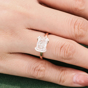 แหวนเพชรเลี้ยงในห้องปฏิบัติการ ทองคำชมพู 9K ประมาณ เครื่องประดับอัญมณีชั้นดี 2.72 กะรัต ปรับแต่งได้ เหมาะสำหรับงานแต่งงาน ใส่ได้ทุกวัน ของขวัญวันครบรอบ - Product Image 4