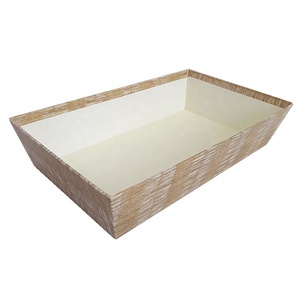 Caja de embalaje de papel de Navidad reciclado personalizado del fabricante, cesta de regalo para <span class=keywords><strong>vino</strong></span> y cocina, bandeja de cartón - Product Image 1