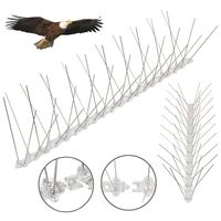 Piques anti-oiseaux jetables PC Base 50 cm, répulsif pour oiseaux, écologique, usage intérieur/extérieur, portée 50-100 m, robustes