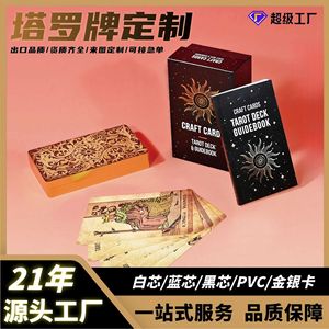 Xinzhiguang Craft Cards Tarot Deck With Guidebook Gold Edge Square Corners Customized For Board Games - Product Image 5