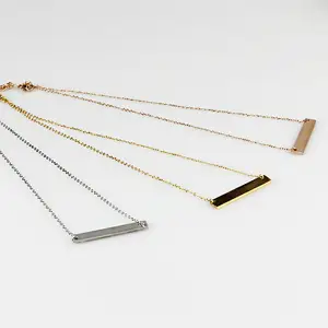 2024 recién llegado joyería OEM collares 18K Collar chapado en oro nombre personalizado letra collar de acero inoxidable