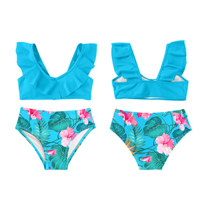 Nhà Máy Tùy Chỉnh In Hai Mảnh Trẻ Em Thăng Hoa Bơi Đồ Bơi Cho Cô Gái - Product Image 4